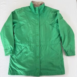 Vintage 90s London Fog Kelly Green Trench Coat | Thinsulate Removable Liner | Wo